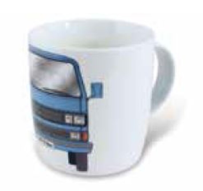 Volkswagen Bulli T3 Kaffeebecher, blau