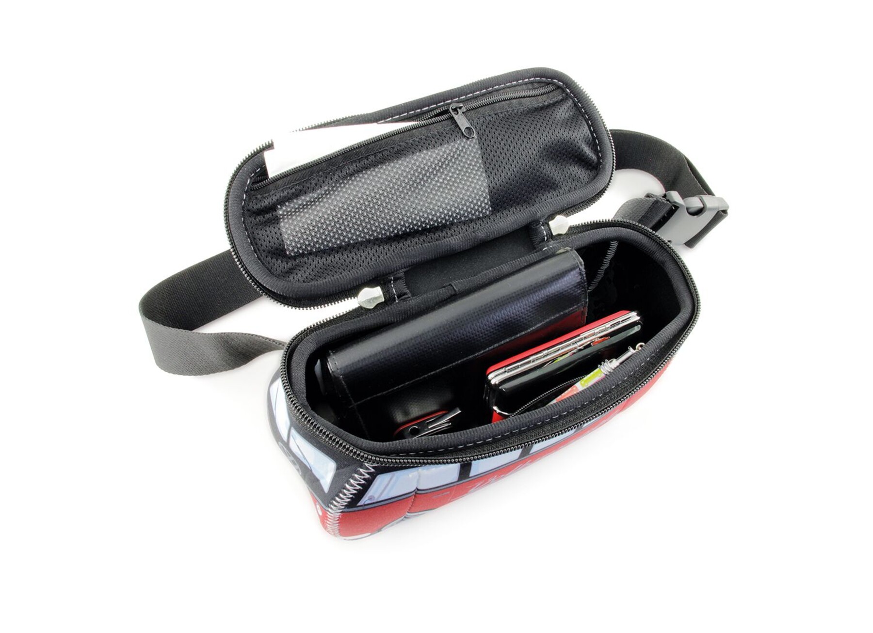 Volkswagen Bulli Bauchtasche rot/schwarz