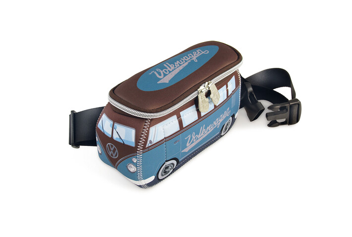Volkswagen Bulli Bauchtasche petrol/braun