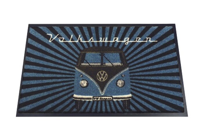 Volkswagen Bulli Fußmatte, 45 x 75 cm - Strahlen/petrol