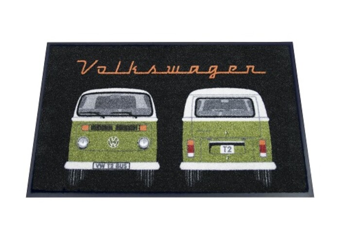 Volkswagen Bulli T2 Fußmatte, 45 x 75 cm - grün