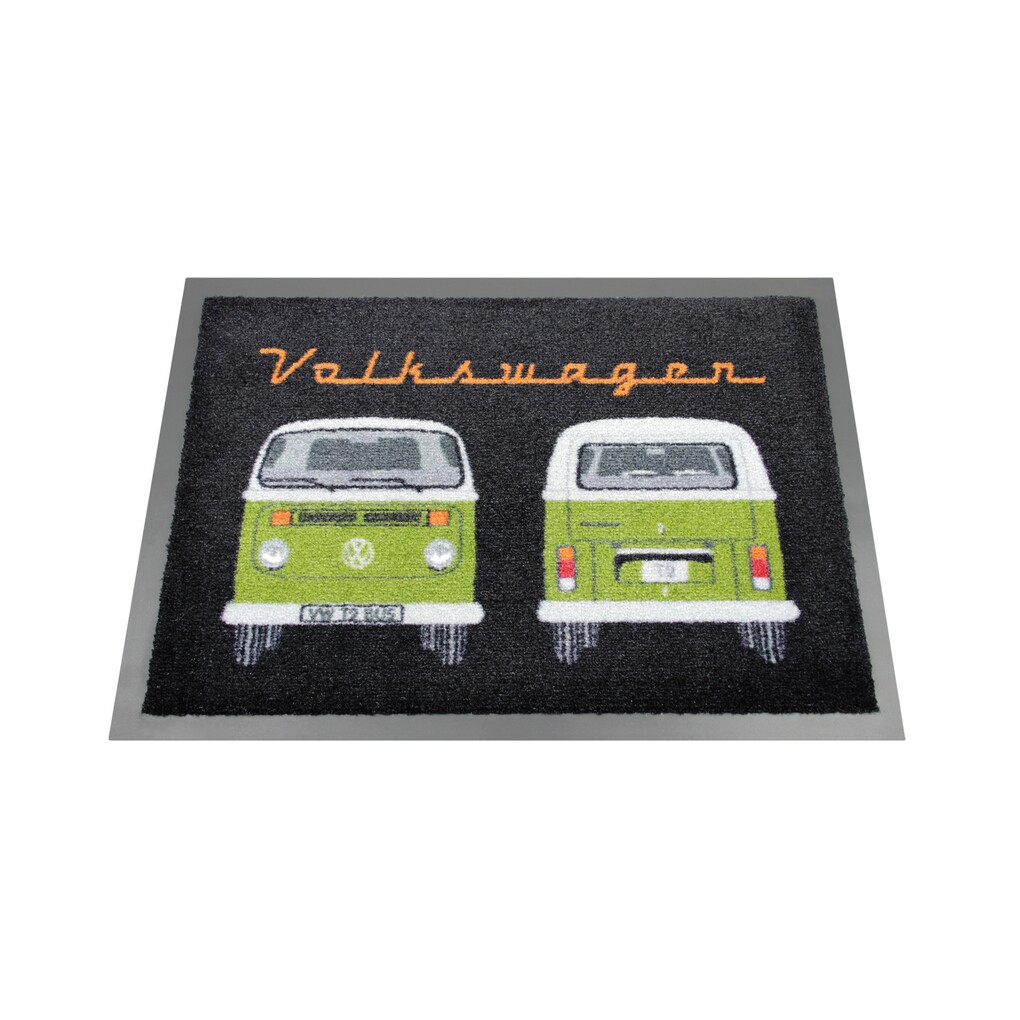 Volkswagen Bulli T2 Fußmatte, 45 x 75 cm - grün