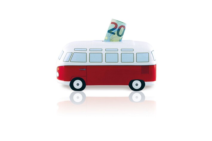 Volkswagen Bulli Spardose Classic/rot, 1:22