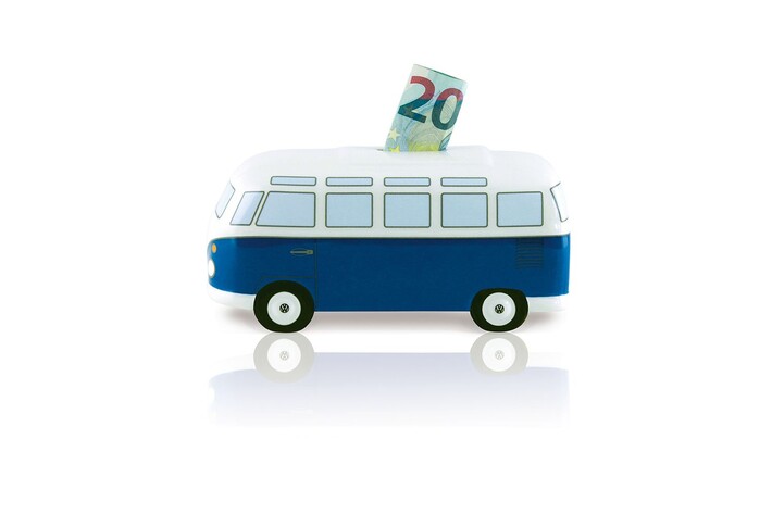 Volkswagen Bulli Spardose Classic/blau, 1:22