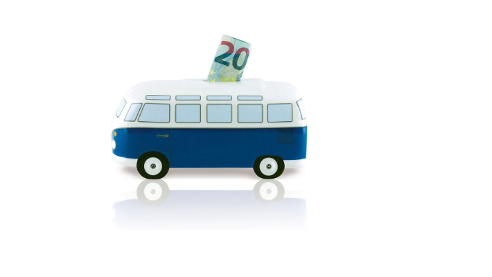 Volkswagen Bulli Spardose Classic/blau, 1:22