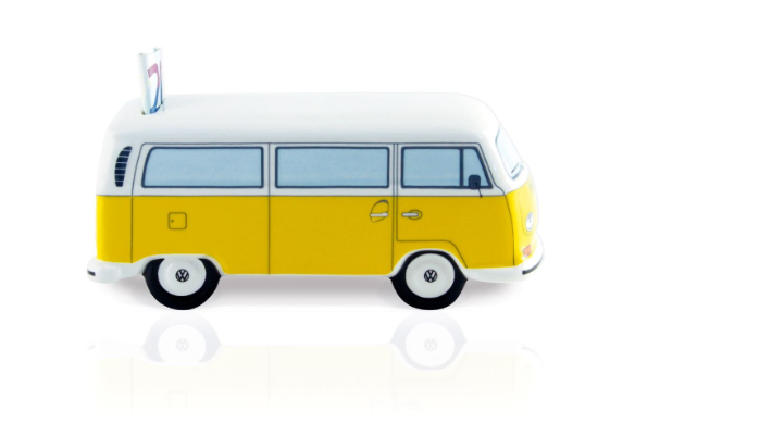 Volkswagen Bulli T2 Spardose orange, 1:22
