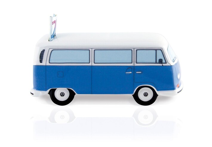 Volkswagen Bulli T2 Spardose blau, 1:22