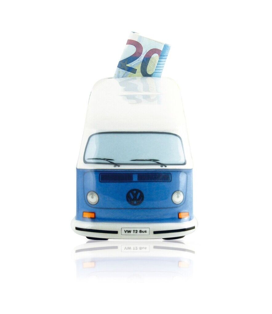 Volkswagen Bulli T2 Spardose blau, 1:22