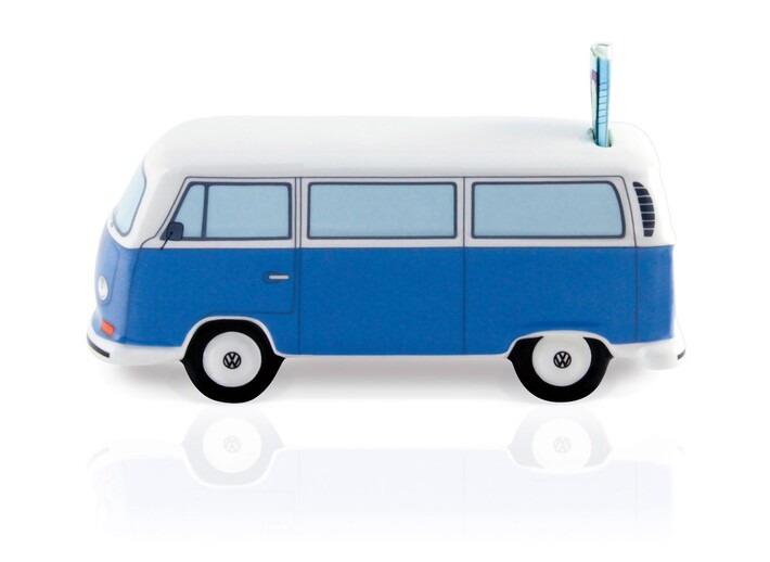 Volkswagen Bulli T2 Spardose blau, 1:22