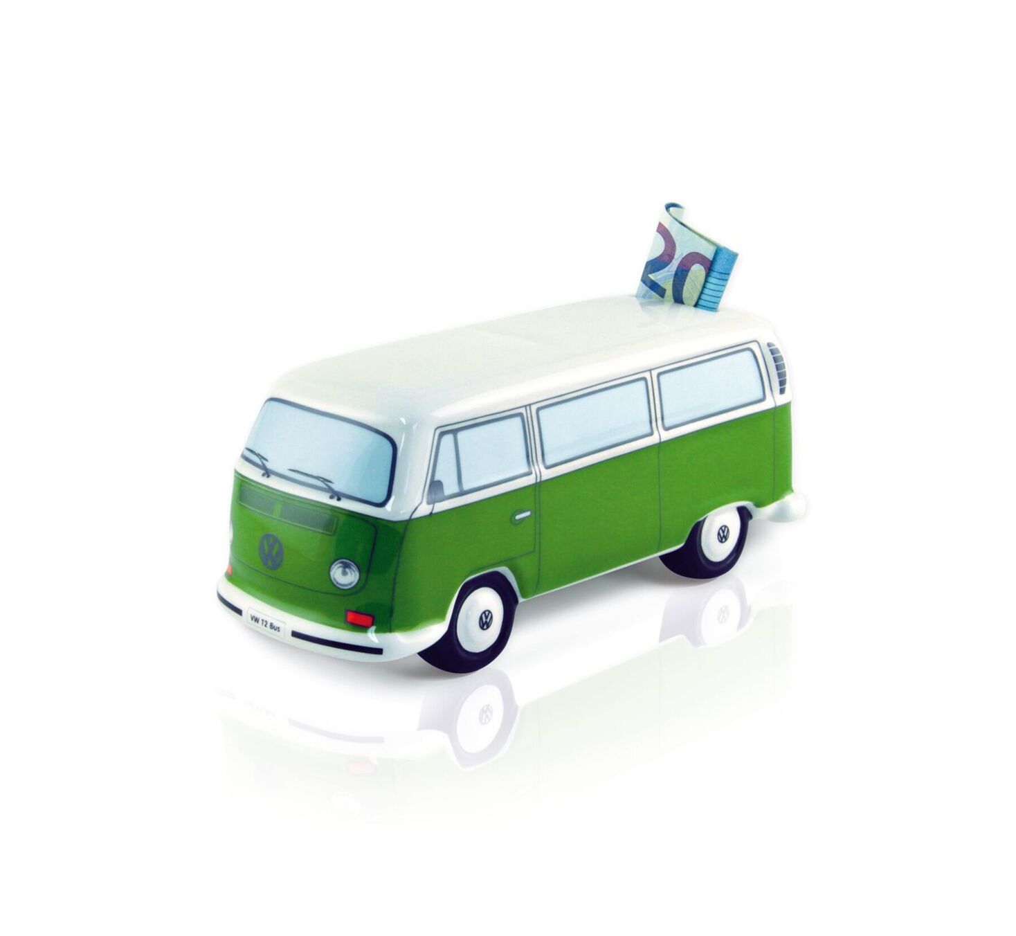 Volkswagen Bulli T2 Spardose grün, 1:22